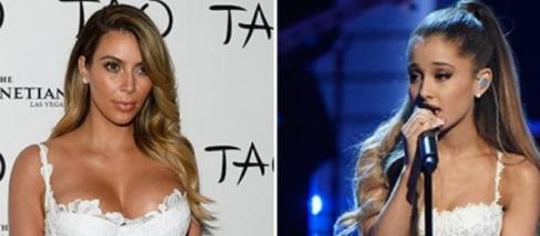 Ariana Grande gosta do corpo de Kim Kardashian.