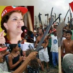 Movimento dos Sem Terra e Dilma - Foto/Montagem