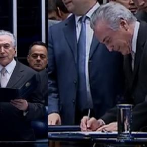 Resultado de imagem para temer assume presidencia do brasil