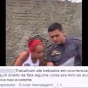 Bruna falou mal de policiais no Facebook e acabou presa por desacato.