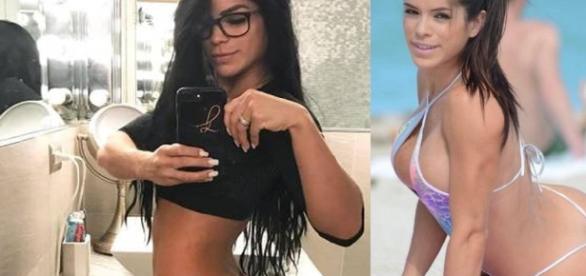 Sósia de Bruna exibe o bumbum perfeito