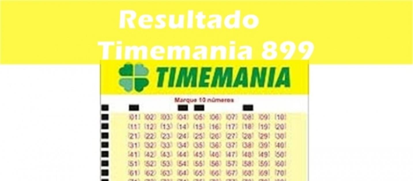 Timemania resultado: confira as dezenas do sorteio 899