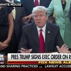Trump reins in regulations in new order. Fox News (YouTube-Screenshot)